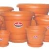 Planter Flower Pot with Plate Beautiful Flora Planter in 7 Sizes - Perfect for Any Home Decor!