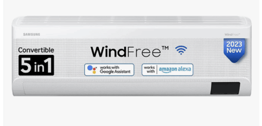 Samsung 1.5 Ton 3 Star Wi-fi Enabled, Wind-Free Technology Inverter Split AC (Copper, Convertible 5-in-1 Cooling Mode, Anti-Bacteria, 2023 Model AR18CYLANWK White)