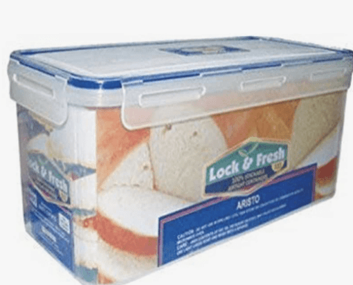 ARISTO Plastic Air Tight Kitchen Container/Box with Dry Storage System, 6070 Ml, Standard, Transparent, (32 x 15 x 19 CM)
