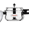 Butterfly Cute Ss Induction Compatible Outer Lid Stainless Steel Pressure Cooker With Glass Lid 5.5 liter, Silver