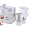 USHA 3345 450 Watts Juicer Mixer Grinder with 2 Jars (White)
