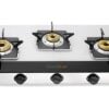 Greenchef Blaze JUMBO Burner Glass Manual Gas Stove  (3 Burners)