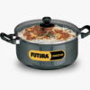 Hawkins Futura 5 Litre Cook n Serve Stewpot, Non Stick Pot with Glass Lid, Cooking Pot with Lid, Black (NST50G)