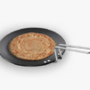 Hawkins Futura 28 cm Tava, Hard Anodised Tawa with Stainless Steel Handle, Black (AT28)