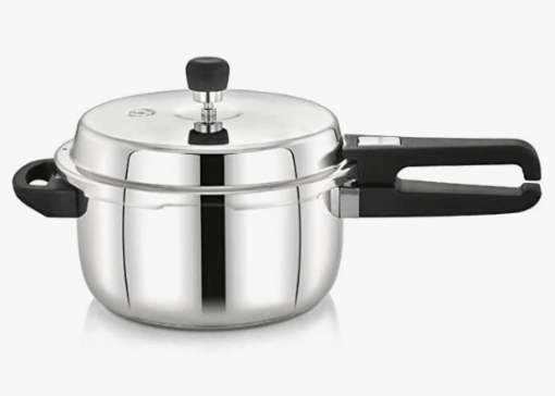 Praylady 3 PLY Base Pressure Cooker - 1.5 Litres | 1.2 mm Body Thickness | Stainless Steel Pressure Cooker with Outer Lid | Gas and Induction Compatible Pressure Cooker | ISI Certified