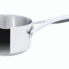 Meyer Select Nickel Free Stainless Steel Open Milkpan | Tea pot| Milk Pot | Small Milk Pan with triply Base | Chai Pan | Mill pan for Cooking | Gas and Induction Compatible, 14cm/ 0.9 Liters, Silver