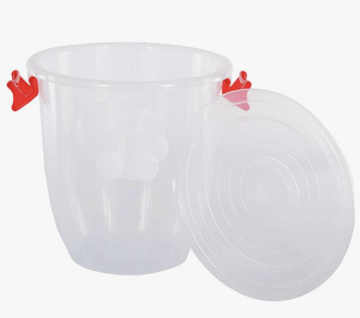 Nakoda Plastic Turbo Bucket with Lid for Multipurpose Storage-Bucket/Drum,50 LTR (Opaque), (47.1(D) x 57.2) cm