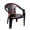 Nilkamal CHR2155 Plastic Mid Back Chair | Chairs for Home| Dining Room| Bedroom| Kitchen| Living Room| Office - Outdoor - Garden | Dust Free |100% Polypropylene Stackable Chairs (Brown)