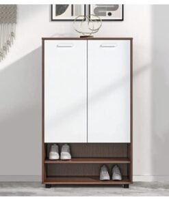 Nilkamal Ardor Engineered Wood Shoe Cabinet with 7 Shelves (Finish: Urban Walnut/Oak White)Nilkamal Ardor Engineered Wood Shoe Cabinet with 7 Shelves (Finish: Urban Walnut/Oak White)