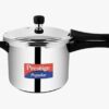 Prestige Popular 5L stainless steel pressure cooker(outer lid)|Ideal for 5-7 person|Gas & induction compatible|Controlled Gasket-Release System|5 years warranty