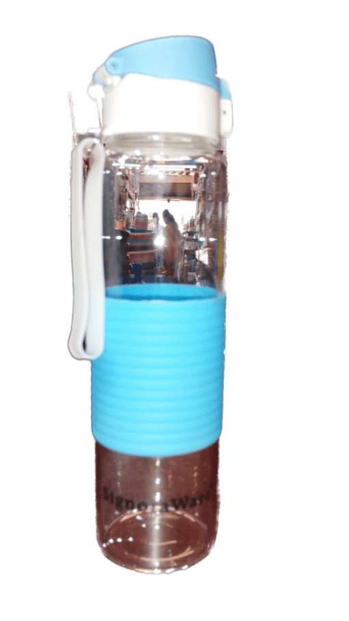 Glass bottle grippy