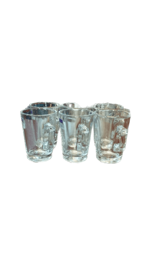 Tea or coffee 6pcs set glass