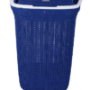 Nayasa Rope Plastic Laundry Basket 44 litres 45.5 cmx35 cmx50 cm|Blue
