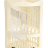 Nayasa Plastic Corner Rack (Light Ivory)