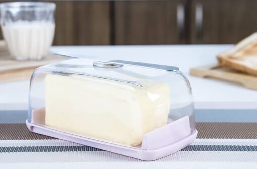 Nayasa Smart Butter Dish with Magnetic Butter Knife Holder & Side Section - Image 2
