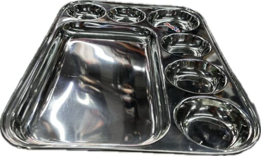 Stainless Steel Tiffin Plate - Durable & Stylish for Home & Kitchen - Image 2