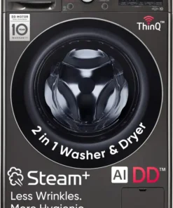 LG 11 kg Fully Automatic Front Load Washing Machine Black, Grey  (FHD1107STB)
